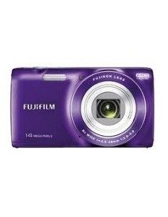 Kit camara digital fujifilm jz100 purpura 14 mp zo 8x hd lcd 2.7" litio + funda + tarjeta 8gb