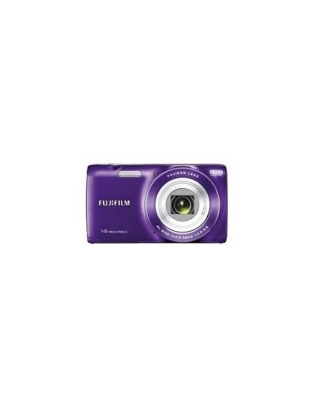 Kit camara digital fujifilm jz100 purpura 14 mp zo 8x hd lcd 2.7" litio + funda + tarjeta 8gb
