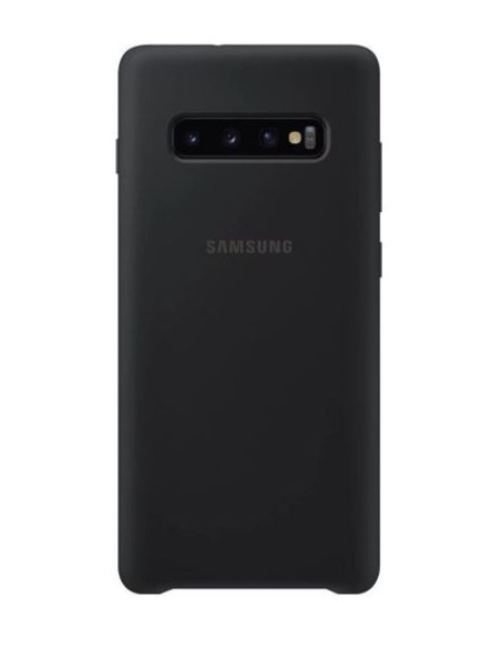 Funda Samsung Galaxy s10plus Silicone cover negra  EF-PG975TBEGWW