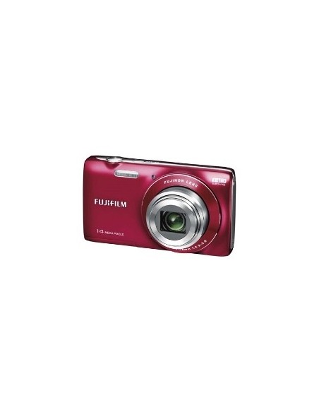 Kit camara digital fujifilm jz100 rojo 14 mp zo 8x hd lcd 2.7" litio + funda + tarjeta 8gb