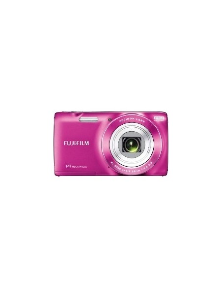 Kit camara digital fujifilm jz100 rosa 14 mp zo 8x hd lcd 2.7" litio + funda + tarjeta 8gb