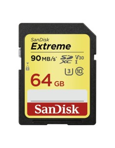 Tarjeta Memoria SanDisk Extreme SDXC 64GB 10 U3 V30 SDSDXVE-064G-GNCIN