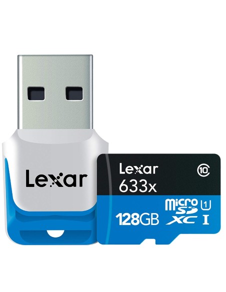 Lexar LSDMI128B1EU633 128G MICROSDHC UHS-I CLASS10 LECTOR LSDMI128B1EU633R kiwiku.com