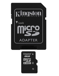 Kingston Class 4 Micro-SDHC Secure Digital - Tarjeta microSD de 8 GB SDC4/8GB kiwiku.com