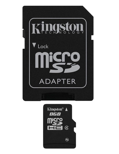 Kingston Class 4 Micro-SDHC Secure Digital - Tarjeta microSD de 8 GB SDC4/8GB kiwiku.com