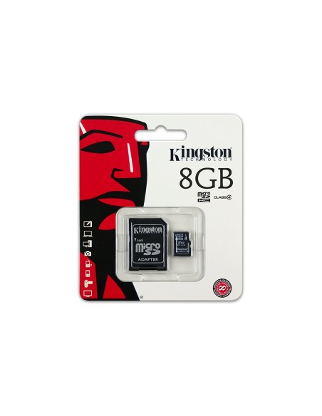 Kingston Class 4 Micro-SDHC Secure Digital - Tarjeta microSD de 8 GB SDC4/8GB kiwiku.com