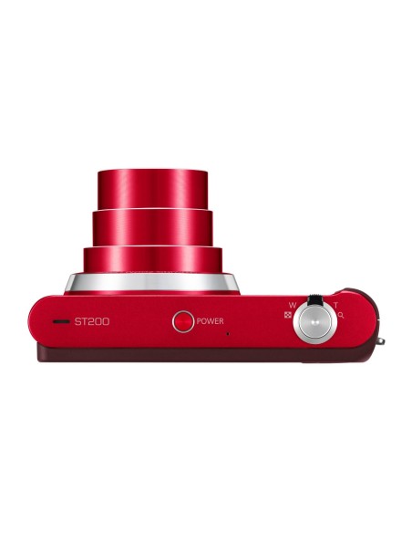 Camara digital samsung smart st200 14mp 18x  3'' gran angular 27mm rojo