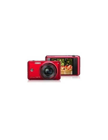 Camara digital general electric e1480w roja 14 mp zo x8 iso 3200 lcd 3" litio