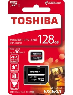 Toshiba Exceria M302 - Tarjeta de memoria MicroSDHGB 128gb UHS-I Class 10 THN-M302R1280EA 2