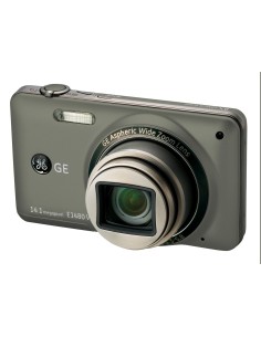 Camara digital general electric e1480w gris 14 mp zo x8 iso 3200 lcd 3" litio 2