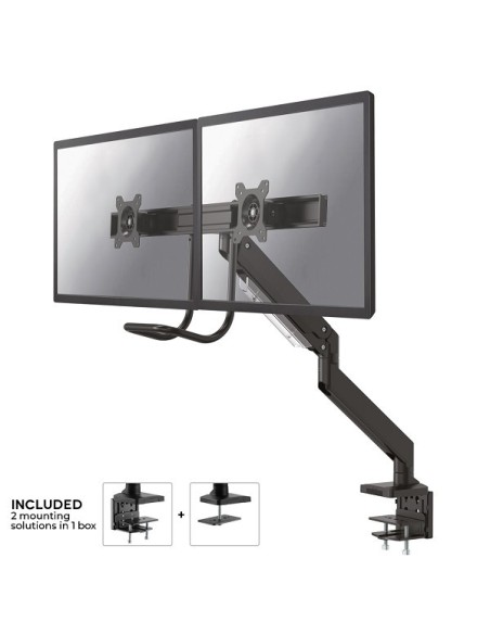 Newstar NM-D775DXBLACK - Soporte de escritorio NewStar para monitor negro