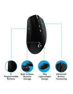 Logitech 910-005282 - RatÓn inalÁmbrico g305 lightspeed para gaming serie g 2