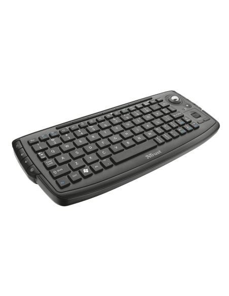 Trust Adura - Teclado inalámbrico con trackball, negro 17916 kiwiku.com