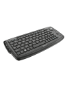 Trust Adura - Teclado inalámbrico con trackball, negro