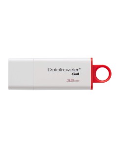 Kingston DataTraveler G4- Memoria USB 3.0, 32 GB, color blanco/rojo