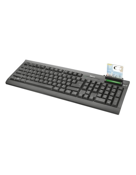 Teclado lector dnie trust 21999 - compatible tarjetas dnie smartcards