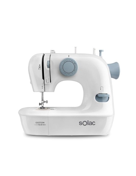 Maquina de coser solac cotton 12.0 - 12 puntadas - ojal automÁtico - brazo libre - iluminaciÓn - 2 v