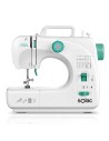 Maquina de coser solac sw8230 - pedal - 16 puntadas - ojalador automático - brazo libre - luz