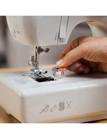 Maquina coser solac sw8230 - pedal - 16 puntadas - ojalador automÁtico
