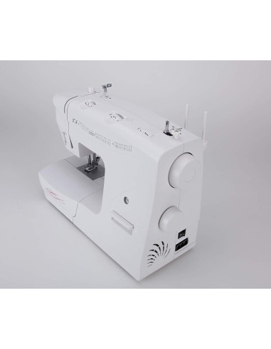 Maquina de coser jata mc744 - 33 diseÑos de puntada - 2 portacarretes - motor 60w - luz integrada