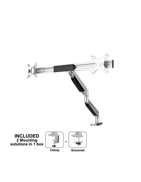 Newstar NM-D750DXSILVER - Soporte de escritorio  para monitor - Color plata. NM-D750DXSILVER kiwiku.com