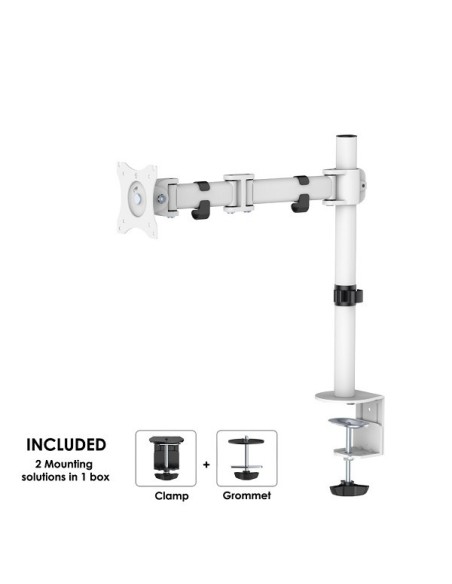 Newstar NM-D135WHITE - Soporte de escritorio  para monitor - Color blanco. NM-D135WHITE kiwiku.com