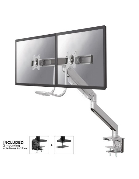 Newstar NM-D775DXSILVER - Soporte de escritorio  para monitor - Color plata. NM-D775DXSILVER kiwiku.com