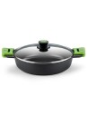 Cacerola baja prior bra a400528 - Ø28cm - 3.1l - espesor 5.5mm - aluminio fundido - teflon antiadherente