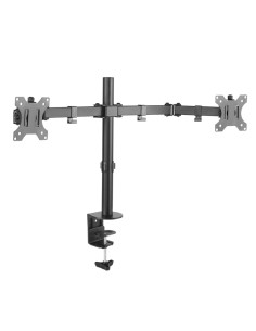 TooQ DB1232TN-B - Soporte de mesa giratorio, inclinable para 2 monitor/TVs LED/LCD