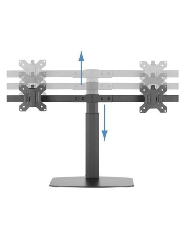 Soporte de mesa monitor db1727tn-b gira incli 2 brazos 17-27" negro DB1727TN-B kiwiku.com