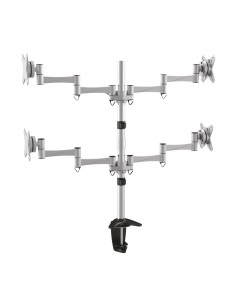 Soporte de mesa para 4 pantallas (monitor / plasma / LCD / LED) 13"-27" DB2023TN-B kiwiku.com