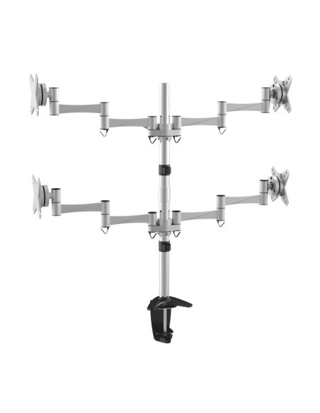Soporte de mesa para 4 pantallas (monitor / plasma / LCD / LED) 13"-27" DB2023TN-B kiwiku.com