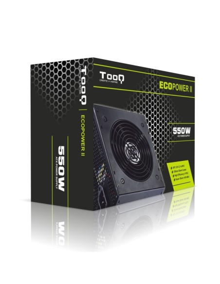 Tooq Fuente de alimentación Ecopower II ATX 550W con PFC Activo EP-550SP