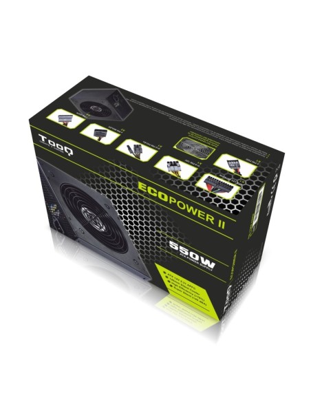 Tooq Fuente de alimentación Ecopower II ATX 550W con PFC Activo EP-550SP