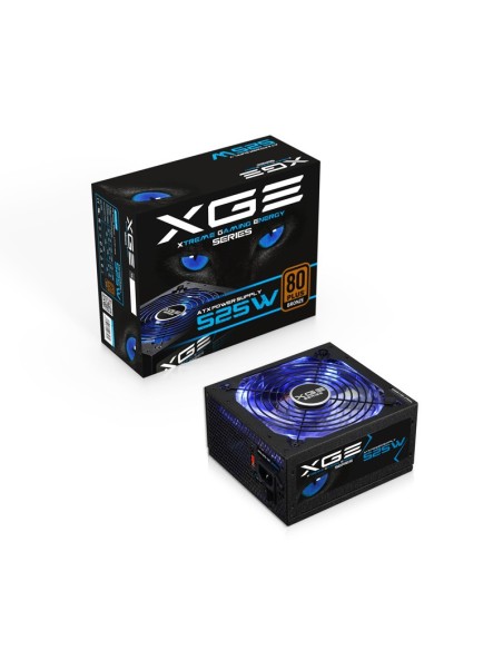 Fuente alimentacion 525w tooq gaming pfc-activo 80+ 8sata 14cm atx led TQXGEII-525SAP