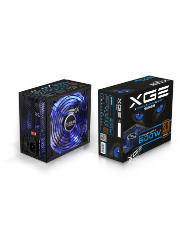 Fuente alimentacion 600w tooq gaming pfc-activo 80+ 8sata 14cm atx led TQXGEII-600SAP