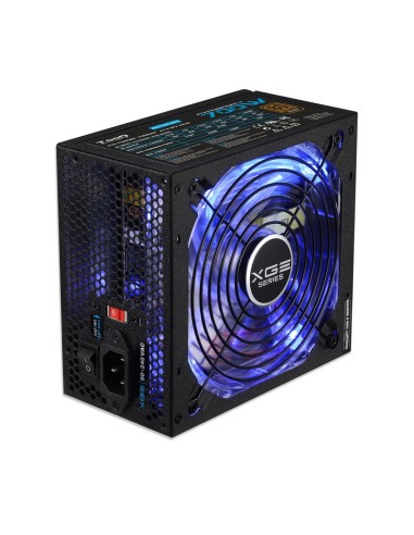 Fuente alimentacion 700w tooq gaming pfc-activo 80+ 8sata 14cm atx led azul TQXGEII-700SAP