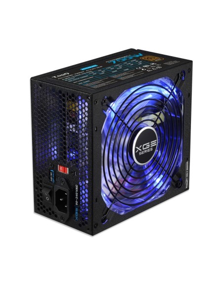Fuente alimentacion 700w tooq gaming pfc-activo 80+ 8sata 14cm atx led azul TQXGEII-700SAP