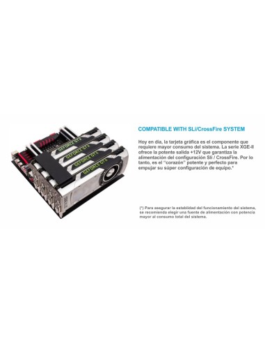 Fuente alimentacion 800w tooq gaming pfc-activo 80+ 8sata 14cm atx led azul TQXGEII-800SAP
