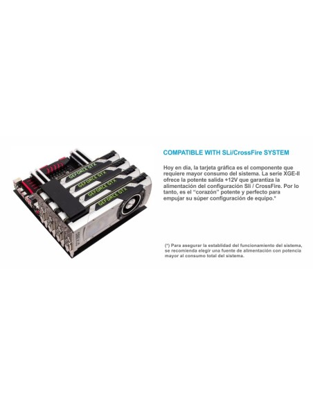 Fuente alimentacion 800w tooq gaming pfc-activo 80+ 8sata 14cm atx led azul TQXGEII-800SAP