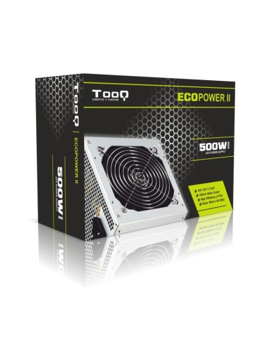 Tooq fuente tqep-500s-int ecopower ii silenciosa 500w atx TQEP-500S-INT kiwiku.com