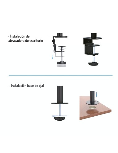 Tooq soporte monitor mesa db1032tn-b 1 brazo 13-32 DB1032TN-B kiwiku.com