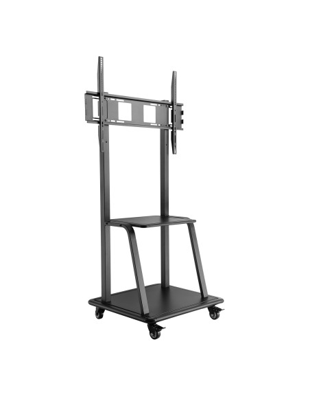 Tooq fs20100m-b soporte suelo ruedas 37-100 negro FS20100M-B kiwiku.com