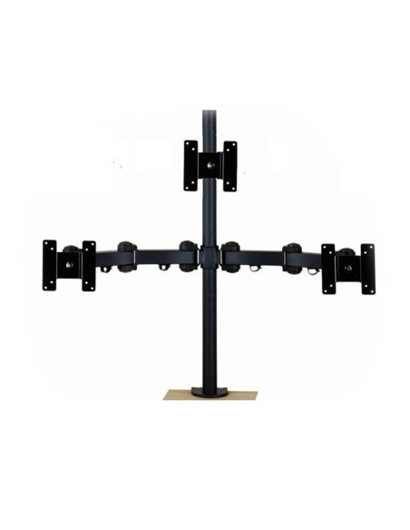 Soporte triple horizontal pantalla tv  y monitor / monitor negro PH626DB