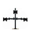 Soporte triple horizontal para pantalla tv  y monitor hasta 6kg cada pantalla / monitor negro