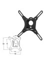 Soporte fijo de pared para TV monitor hasta 42" vesa 200x200 hasta 25kg negro