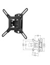 Soporte inclinable de pared phoenix para tv/monitor hasta 42" inclinacion 15º vesa 200x200 hasta 20k