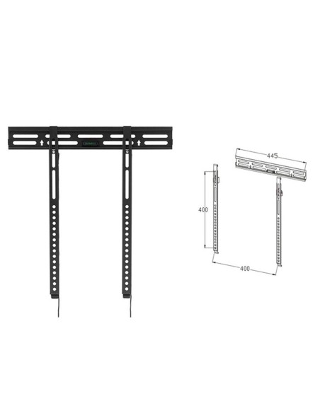 Soporte fijo de pared phoenix para tv/monitor hasta 55" vesa 400x400 hasta 50kg