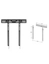 Soporte fijo de pared phoenix para tv/monitor hasta 55" vesa 400x400 hasta 50kg negro