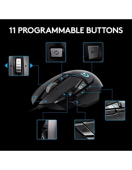 Ratón Logitech G502 Proteus Spectrum RGB Tunable Gaming kiwiku.com